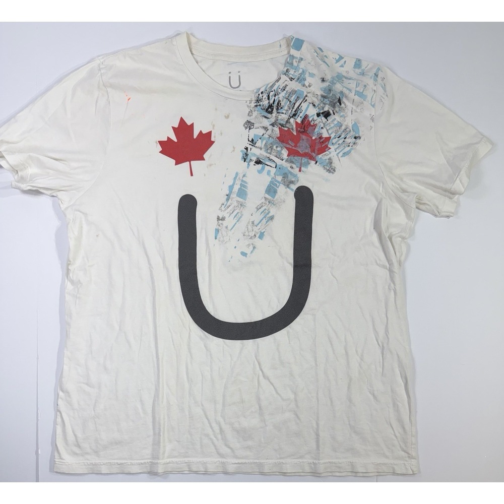 Jack U Diplo Skrillex Graphic T Shirt Canada Maple Leaf U Logo EDM Tee 2XL